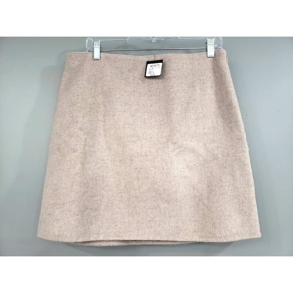 NEW SIZE 12 Club Monaco Centie Wool Blend Skirt Beige Taupe‎ Pencil Mini